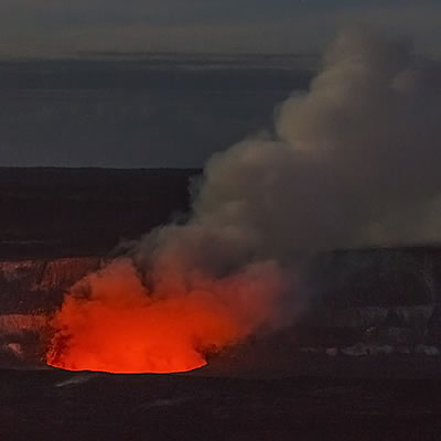火山と溶岩（1） | パシフィックリゾートのホロホロ ハワイ カワラ版
