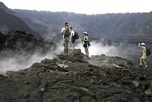 火山ガス（水蒸気）