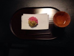 2日目の末富さんの秋の和菓子とおづさんのお酒