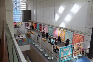 横浜みなとみらいでのキルト展