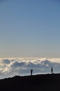 ハレアカラ山頂は雲の上