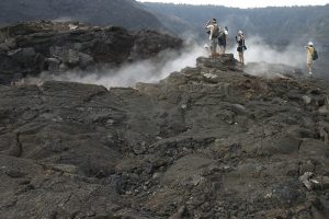 キラウエア・イキの火山ガス（水蒸気）