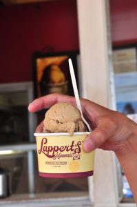 ラパーツのアイスクリーム。コーヒー味のフレーバーがオススメ