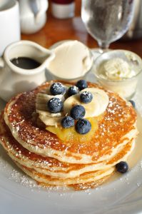 とてもおいしかったフルーツ入りパンケーキ